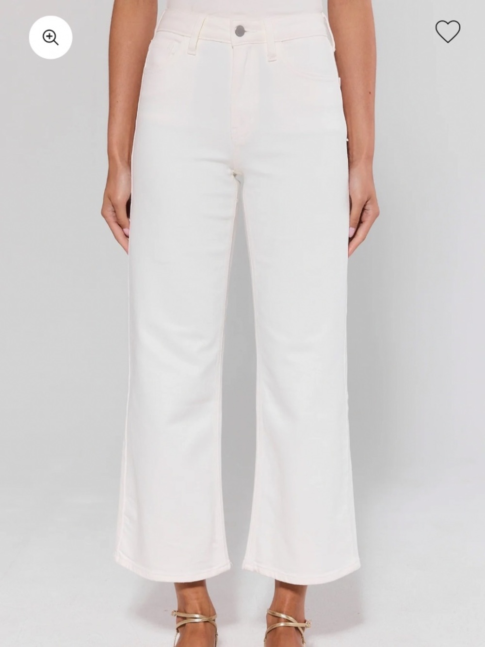 White wide leg jeans Avara  NWT